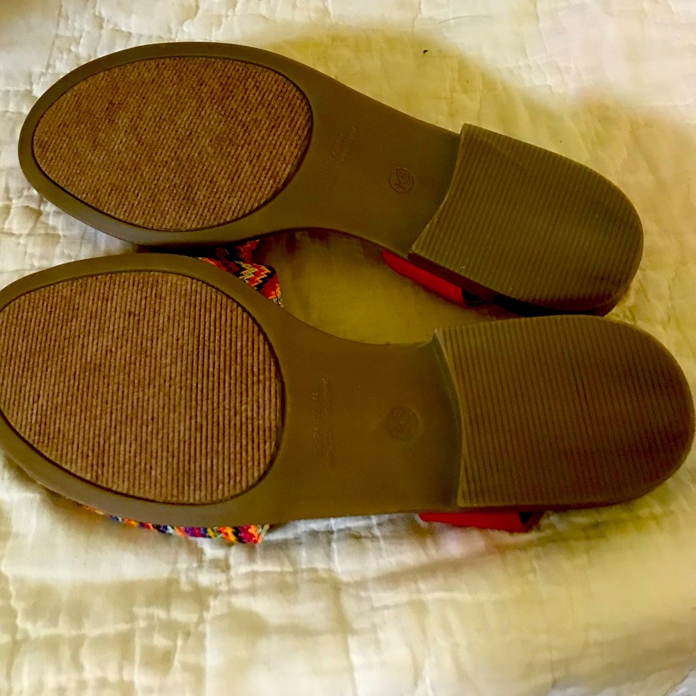New colorful sandals